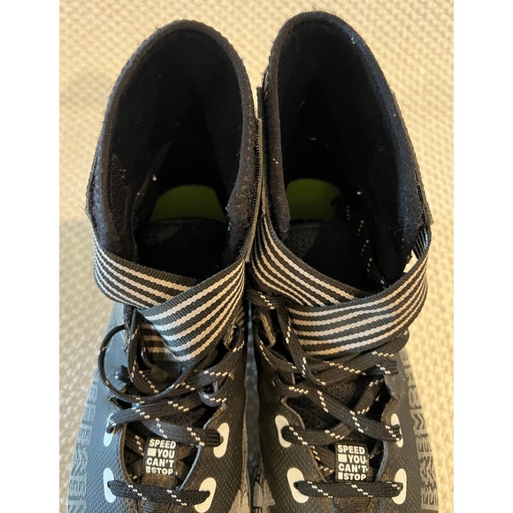 Under Armour Highlight Franchise RM Senior Football Cleats BLK/White Sz 9 - Picture 4 of 9